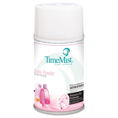 Timemist Premium Metered Air Freshener Refill, Baby Powder, 5.3 oz Aerosol 1042686EA